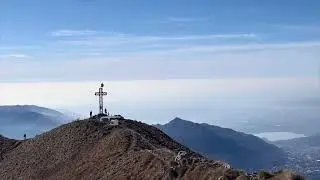 Monte Due Mani, sentiero dal piccolo parcheggio sulla strada per Morterone.