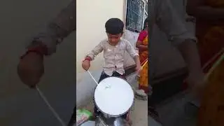 Young Drums Player.. #india #instagram #shorts #trending #music #youtubeshorts #kids #drummer #boy