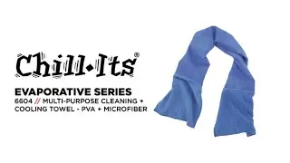 The Chill-Its 6604 Cooling Towel Features PVA and Microfiber Technology for Versatile Cooling Relief