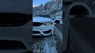 BMW M4 CS Cold Start & Snow View 🏔️#shorts#bmw