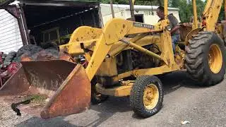 John Deere backhoe with loader model 400