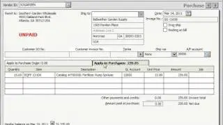 Peachtree Tutorial The Purchases/Receive Inventory Window Sage Training Lesson 5.7