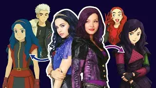 EVERY Descendants Character in Ghibli Version (Mal, Evie, Carlos, Red & the entire Cast)
