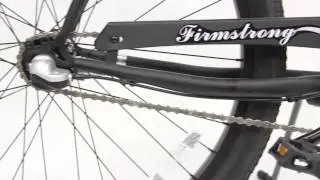 Мужской пляжный круизер Firmstrong Bruiser с тремя скоростями, 26 дюймов, матово-черный