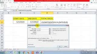 Calculate Total Between Dates in Excel in Hindi