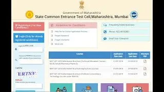 MHT-CET 2019 Registration Process