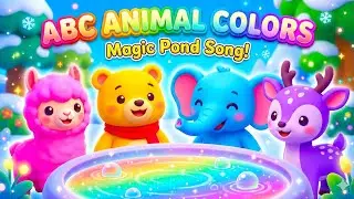 ABC Animal Color Song 🌈 | Cute Baby Animals Running 🏃 | Learn Colors & Alphabet 🎨