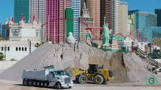 Tropicana Demolition Site Progress - GGG Demolition - April 25th, 2025
