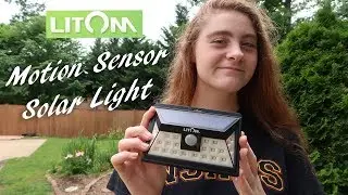 🌞LITOM 24 LED Outdoor Motion Sensor SOLAR LIGHT REVIEW 👈