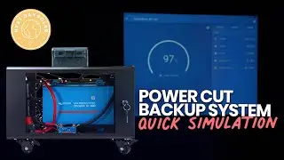 Power Cut Simulation & Rescue using - 100ah Power Cut Backup system