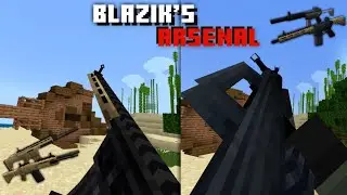 Blazik's Arsenal Addon | 3d Guns Addon Mcpe Support Minecraft Pe Bedrock 1.21.130+