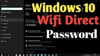 Windows 10 Wifi Direct Password