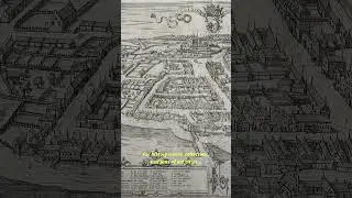 gravure originale 1580,  de la s&eacute;rie Civitates Orbis Terrarum de Georg Braun & Frans Hogenberg.