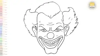 Halloween joker face drawing easy | Art sketches |How to draw joker face step by step | #artjanag