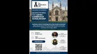 Demystifying the Gates Cambridge Scholarship Webinar | Tips from Current Scholars at Cambridge