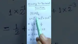 Binary Fraction to Decimal Convert
