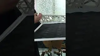 Perforated aluminum ceiling tiles with fireproof cloth on the back