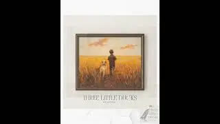 Rustic Summer Wheat Field with Boy and Retriever - Charming Country Landscape, Vintage Child and ...