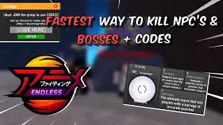 [CODES] FASTEST way to kill NPC's | Anime fighting simulator: Endless 🔥