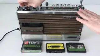 Grundig Concert-Boy Recorder C340 (1969-70) - Function demo (Recording Cassette)
