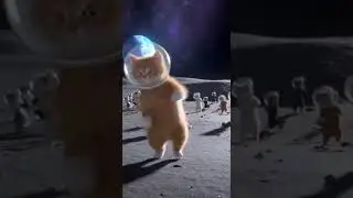 My cat is throwing a party on the moon?!? #funny #cat #dance #kitten
