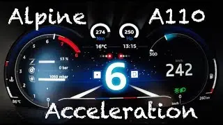 0-240 km/h Alpine A110 Premi&egrave;re Edition // Revving Acceleration Launch Control