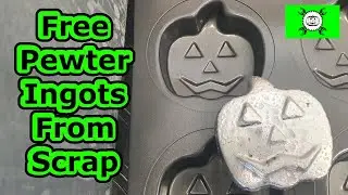 Free Pumpkin Pewter Ingots From Scrap Easy How To  Engineering  Casting Process