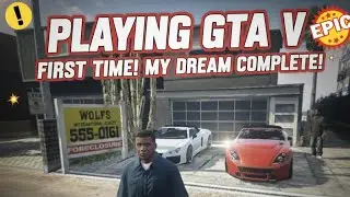 Playing GTA V 😱 1st time 😍 My Dream Finally Complete 🥳😄 