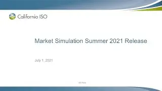 Jul 1, 2021 - Market Simulation Summer 2021 Release