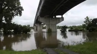 The Arkansas River at the US Hwy 79 Bridge May 31, 2015