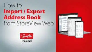 How to Export Import Address Book from StoreView Web | Technical support for supermarket controls