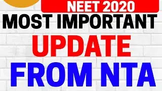 Breaking News 🔥NEET 2020 Counselling : Important Updates By NTA for Counselling