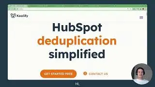 Koalify Product Video  Simplify HubSpot Deduplication 🐨