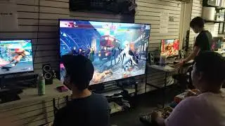 Street Fighter 6 Launch day at Brooklyn video games arcade