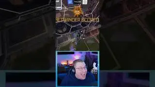 Tight arial goal! Pinball rocket league