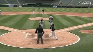 CLE@CWS: Melky singles home Johnson in the 7th