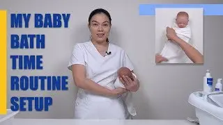 Newborn Bath Time Routine - How to Set Up Your Counter Top