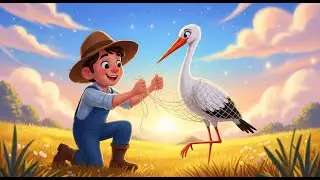 The Farmer and the Stork Story for Kids | Bedtime Moral Fairy Tale | Little Dream Stories