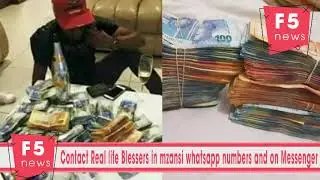 Contact Real life Blessers in mzansi whatsapp numbers and on Messenger