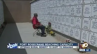 Fort Rosecrans reaching capacity