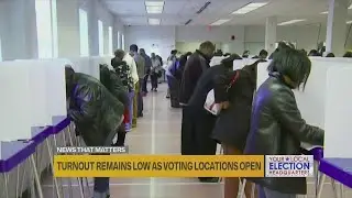 Turnout remains low as voting locations open