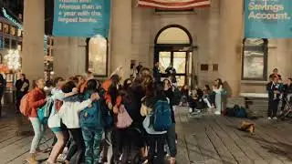 At night in Quincy market || Boston