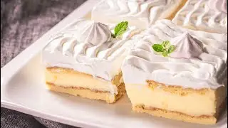 Zamatov&eacute; nepečen&eacute; vanilkov&eacute; rezy. Skvel&eacute; aj pre začiatočn&iacute;kov #recept #baking #krem #peceni