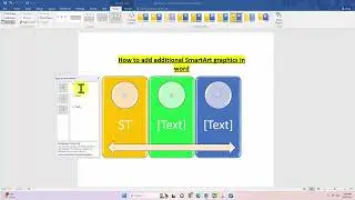 How to add additional SmartArt graphics in word