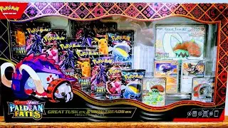 Открытие коробки с премиальной коллекцией Paldean Fates!