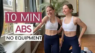 10 MIN ABS HOME WORKOUT // No Equipment | Twice as Fit
