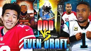 ODD VS EVEN JERSEY NUMBER DRAFT! Madden 19 Draft Champions