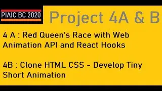 PIAIC Bootcamp 2020 Project 4A & 4B Red Queen&rsquo;s Race Web Animation API & React Hooks and HTML CSS