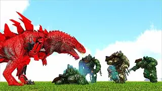 CYBER MACROCERCODRACO VS CAPTAIN BLACK BOULDER AND MORE! (ARK SURVIVAL EVOLVED BATTLE DINOSAURS)