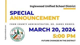 Important Message from IUSD County Administrator Dr. Morris
